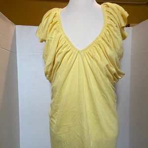 Yellow fridge short sleeve top